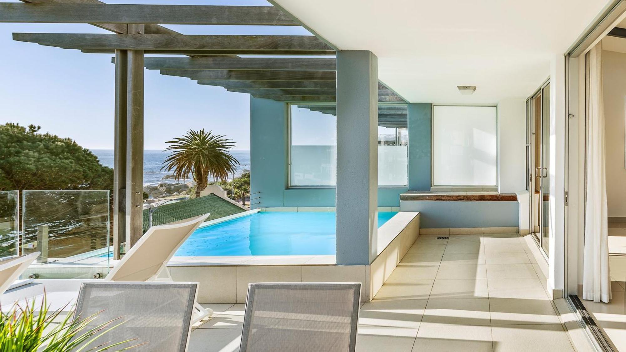 Blue Views Penthouse Beachfront Apartment With Pool Cape Town Bagian luar foto